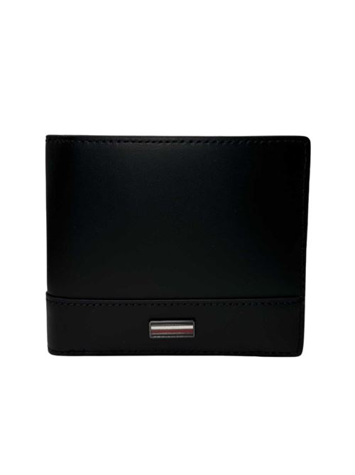Portafoglio nero in pelle Tommy Hilfiger | AM0AM13245BDS